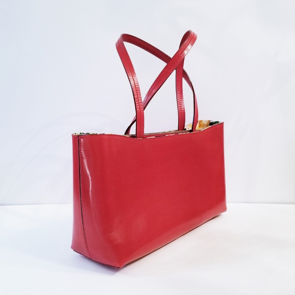 Jimmy Choo Bright Red Leather Purse w/Interior Bag